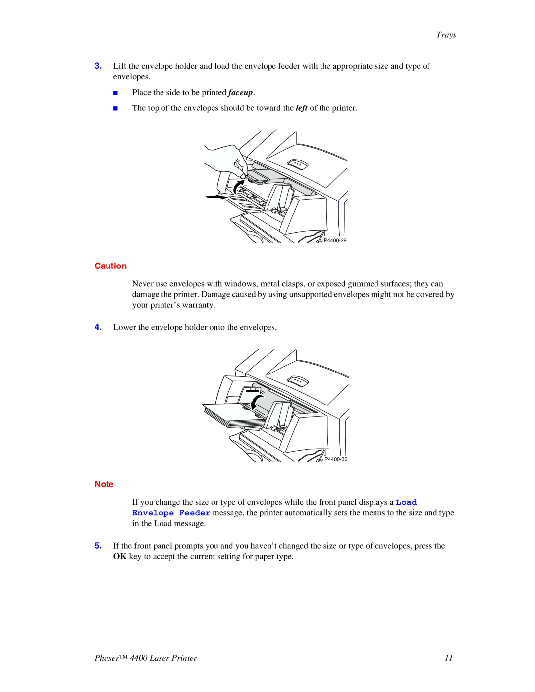 Xerox manual P4400-29 