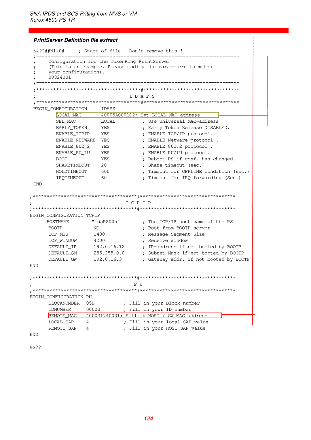 Xerox 4500 PS TR instruction manual 124 