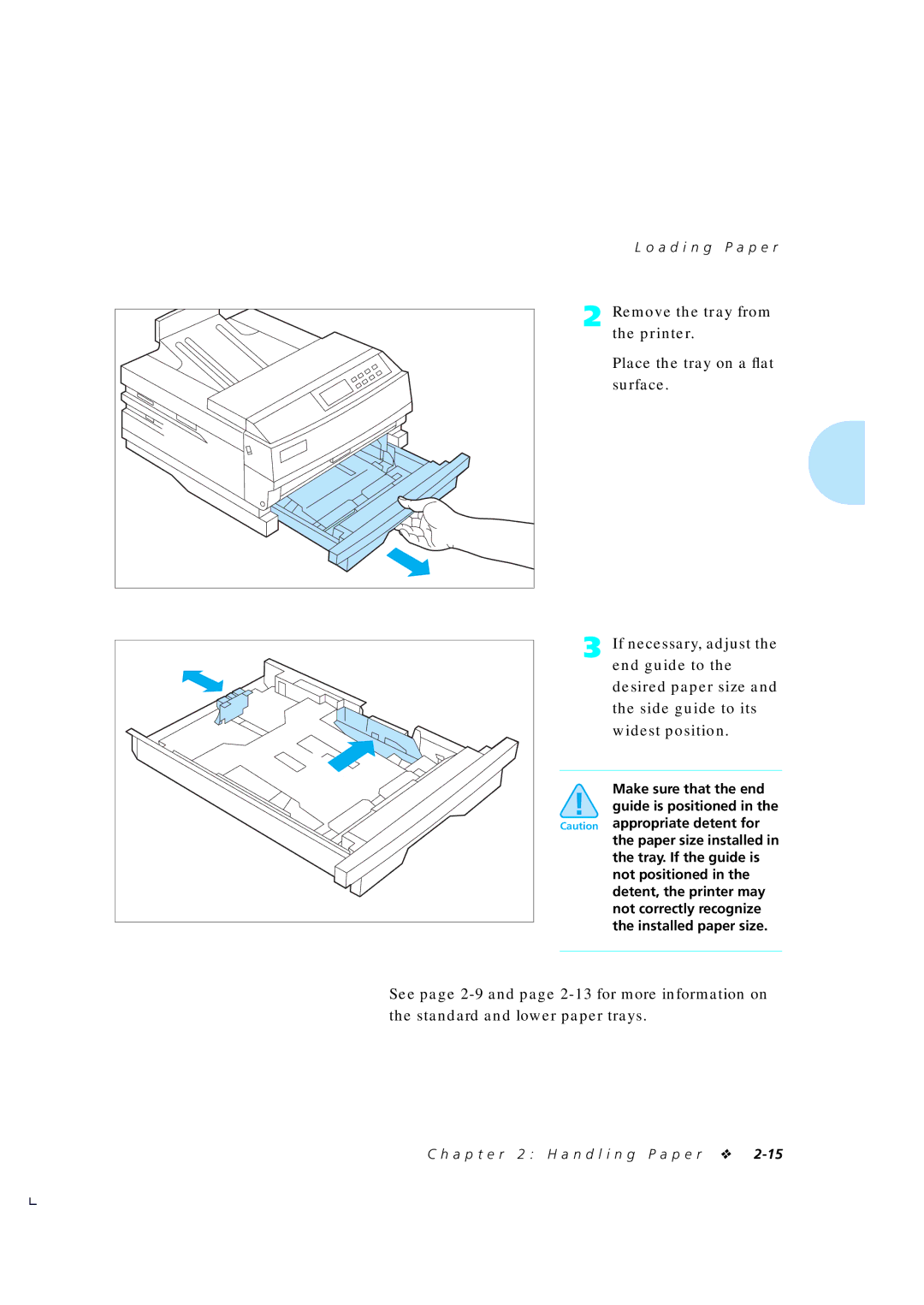 Xerox 4510/4510ps, 4505/4505ps manual Remove the tray from Printer 