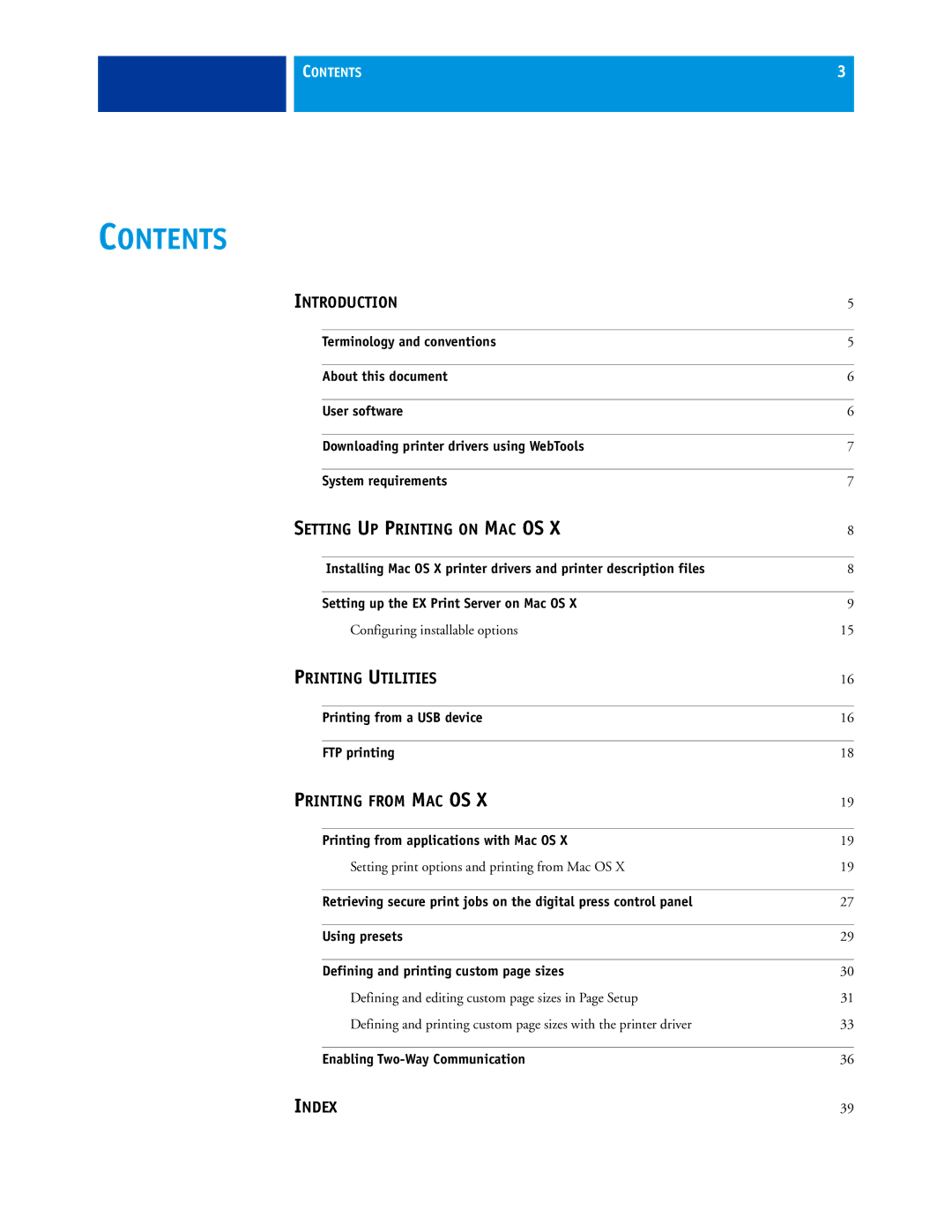 Xerox 45069888 manual Contents 