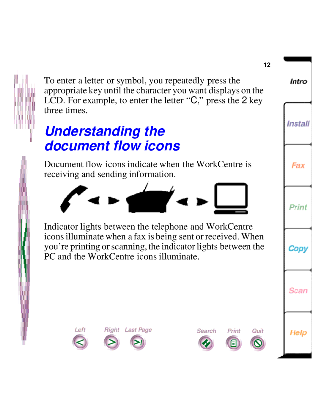 Xerox 450c manual Understanding the document flow icons 