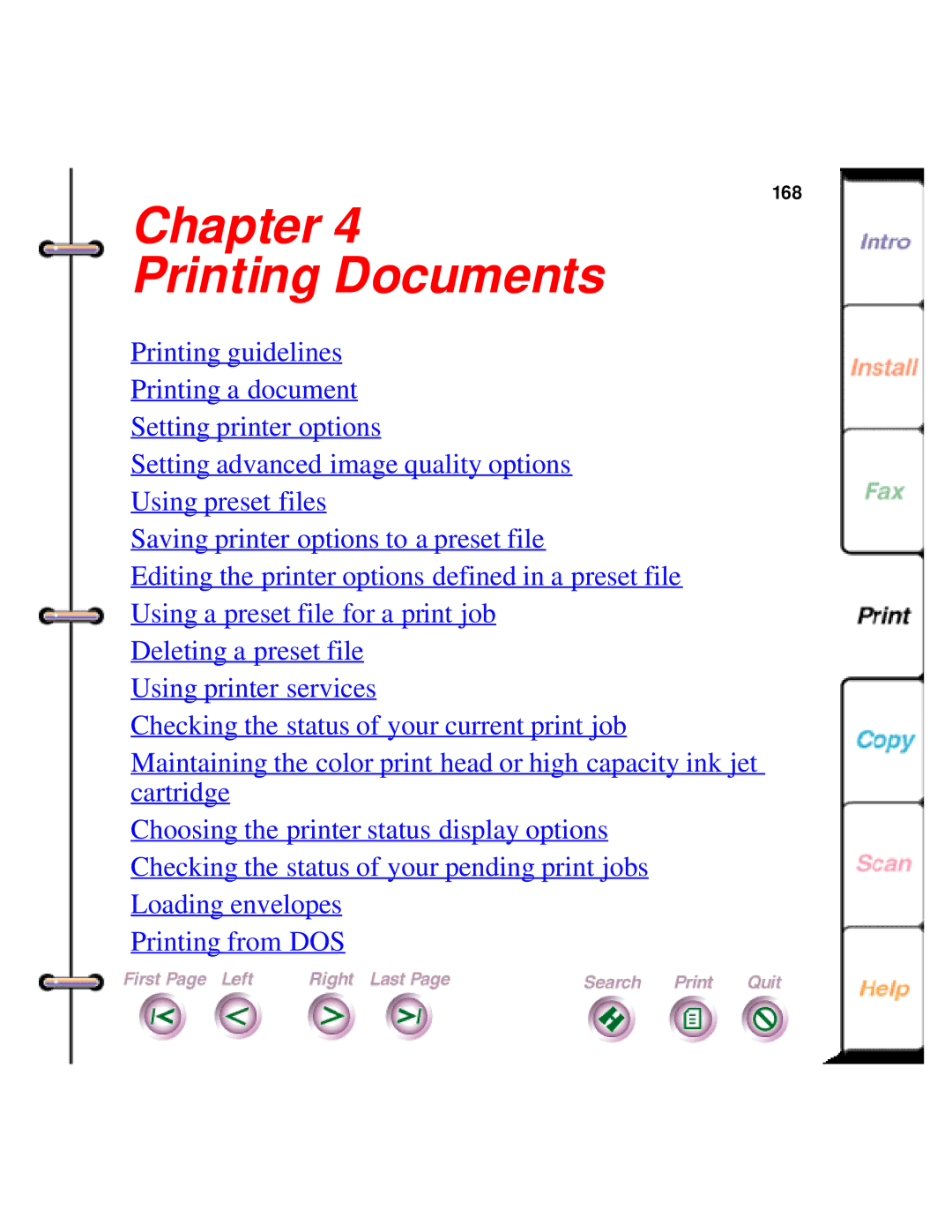 Xerox 450c manual Chapter Printing Documents 