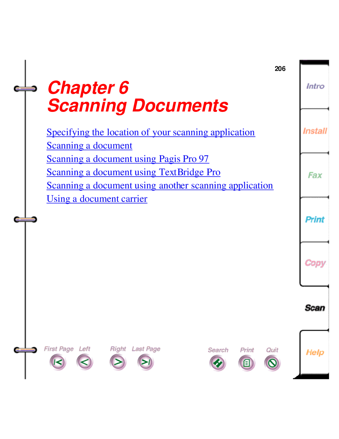 Xerox 450c manual Chapter Scanning Documents 