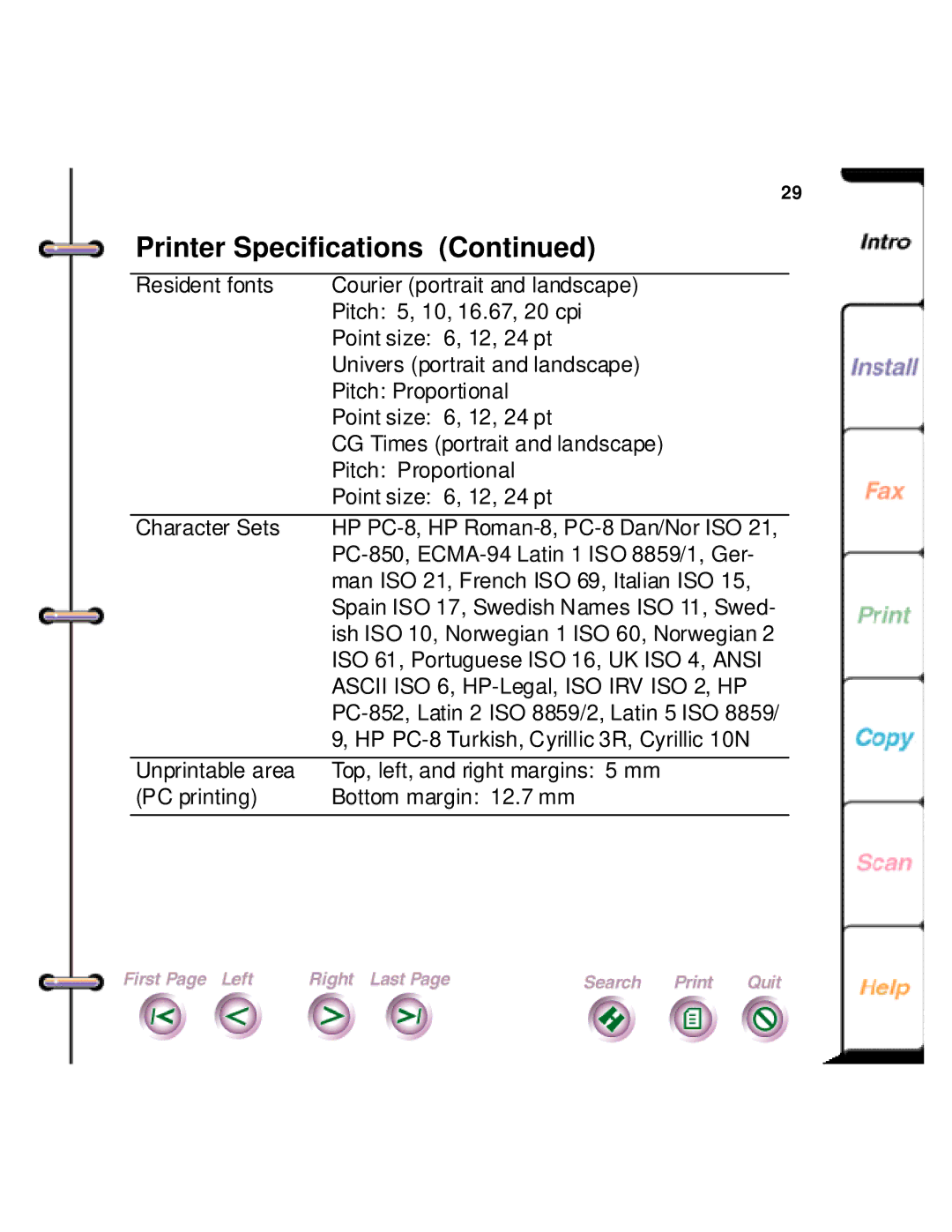 Xerox 450c manual PC-850, ECMA-94 Latin 1 ISO 8859/1, Ger 