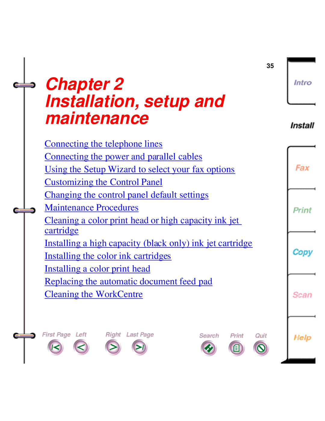 Xerox 450c manual Installation, setup and maintenance 