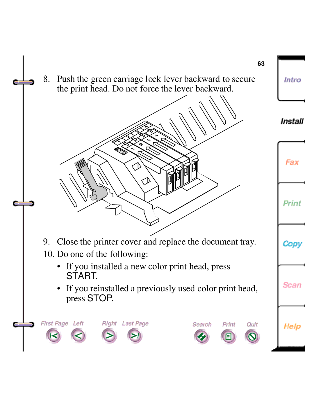 Xerox 450c manual Start 