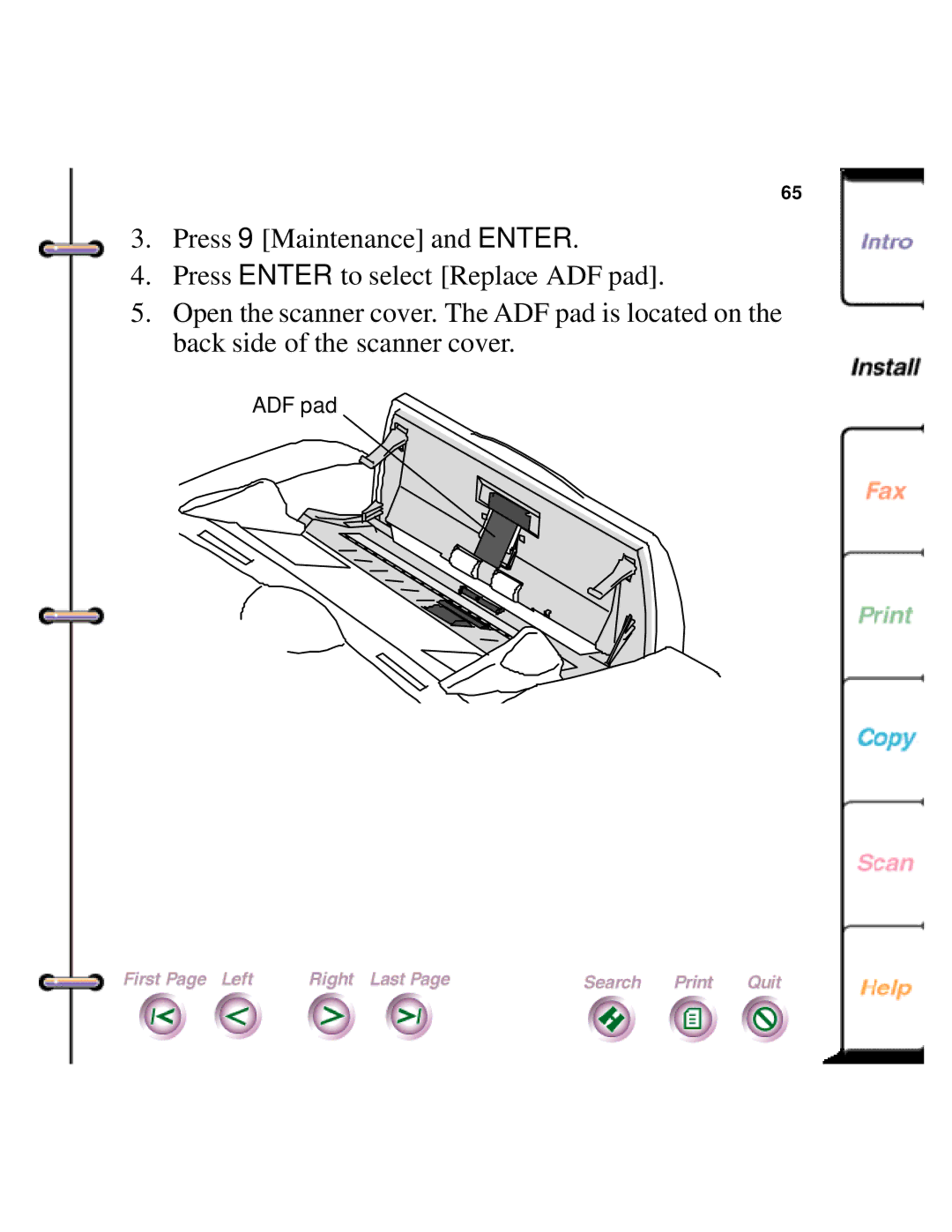 Xerox 450c manual ADF pad 