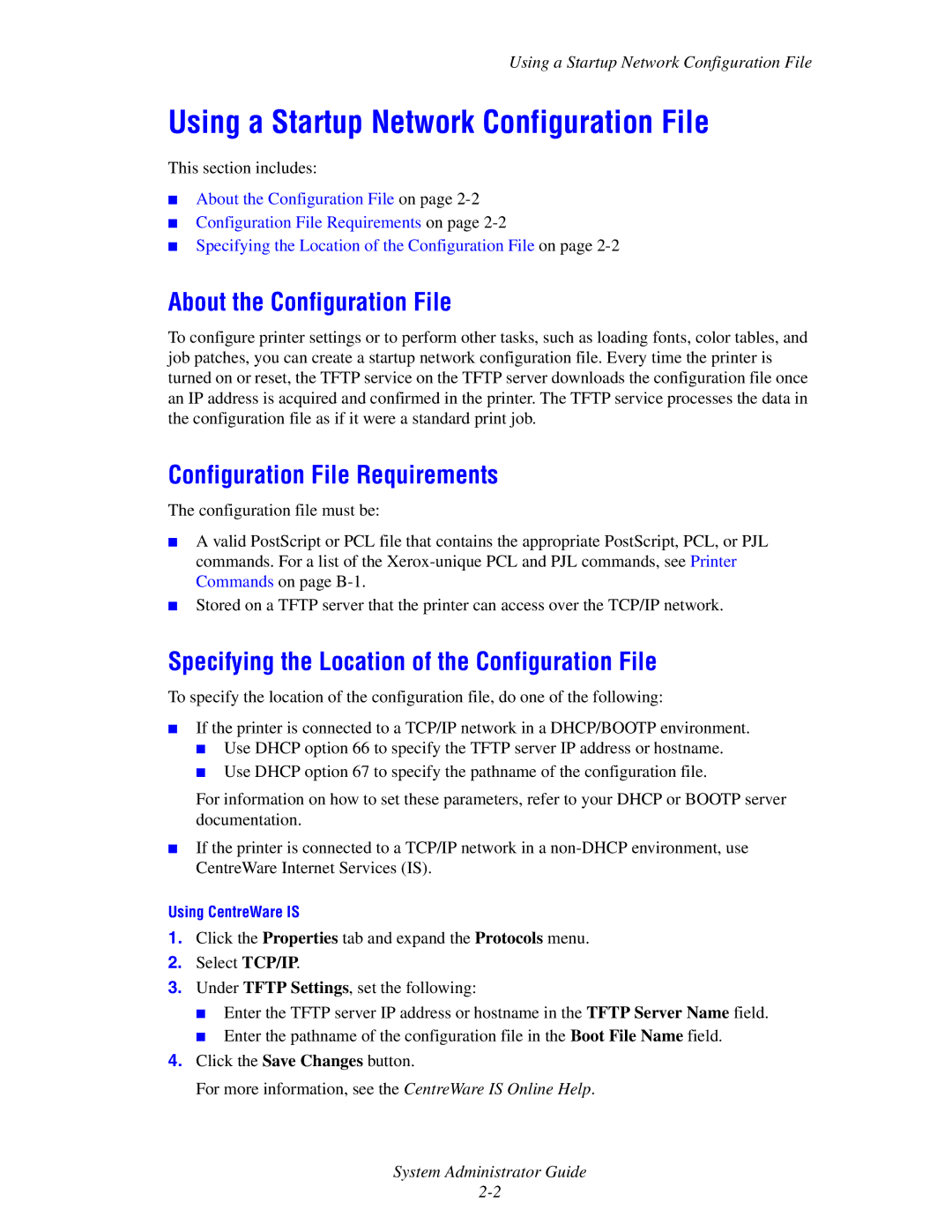 Xerox 4510 manual Using a Startup Network Configuration File, About the Configuration File, Configuration File Requirements 