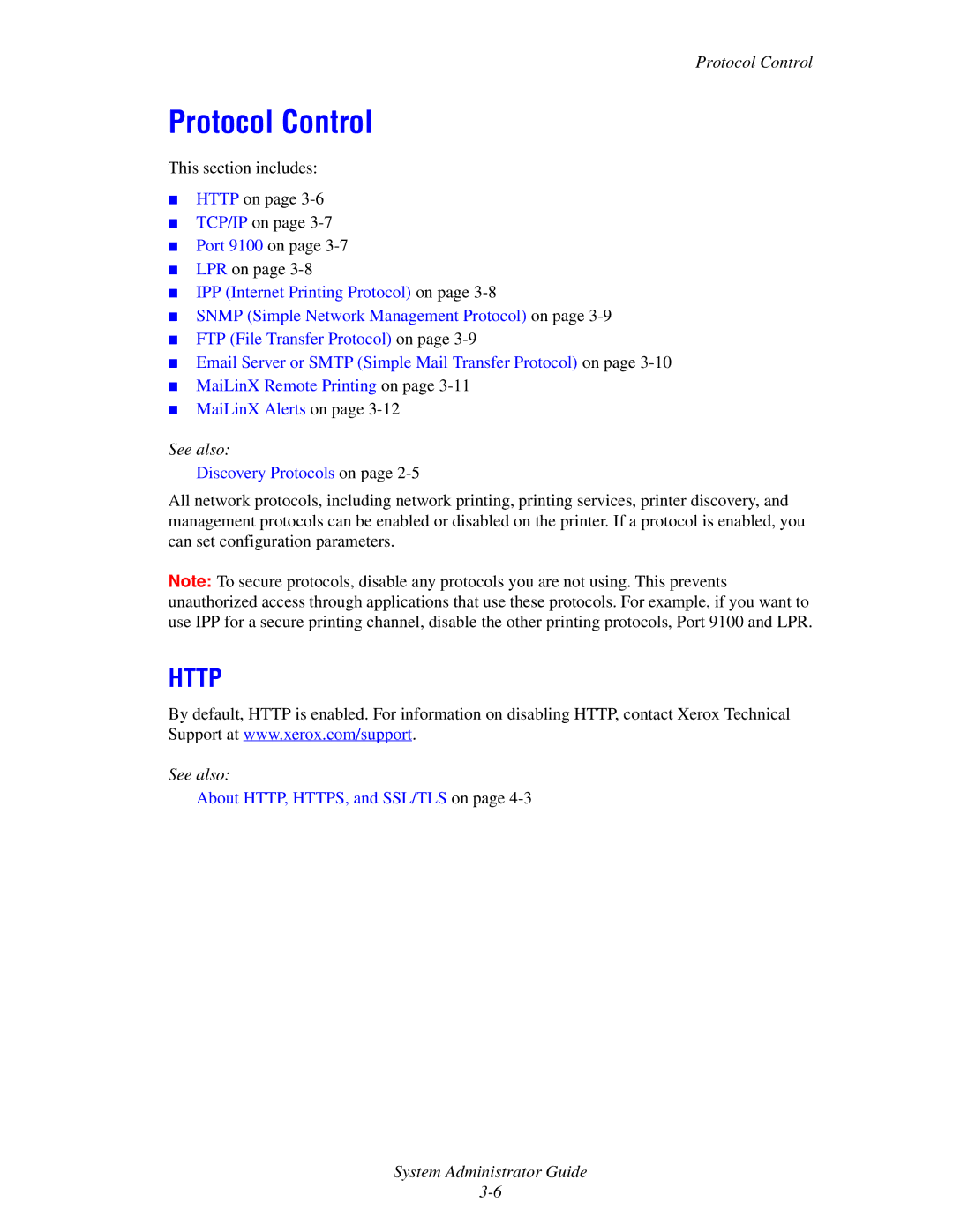 Xerox 1235DT, 4510, 1235/DX manual Protocol Control 