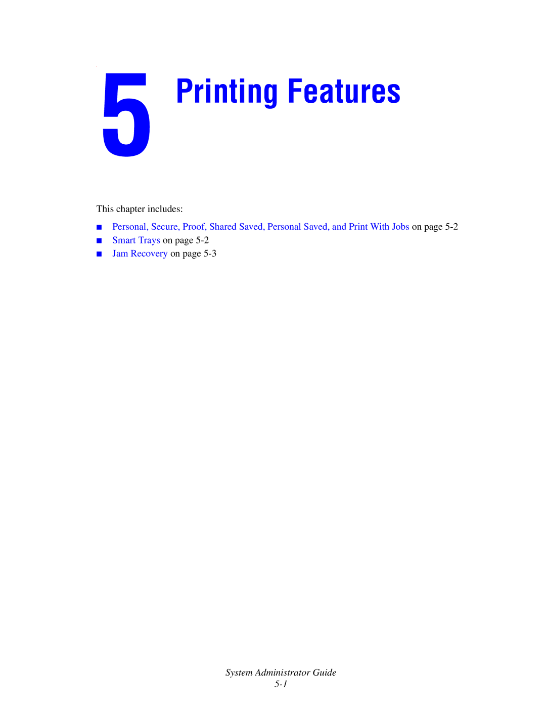 Xerox 1235/DX, 4510, 1235DT manual Printing Features 