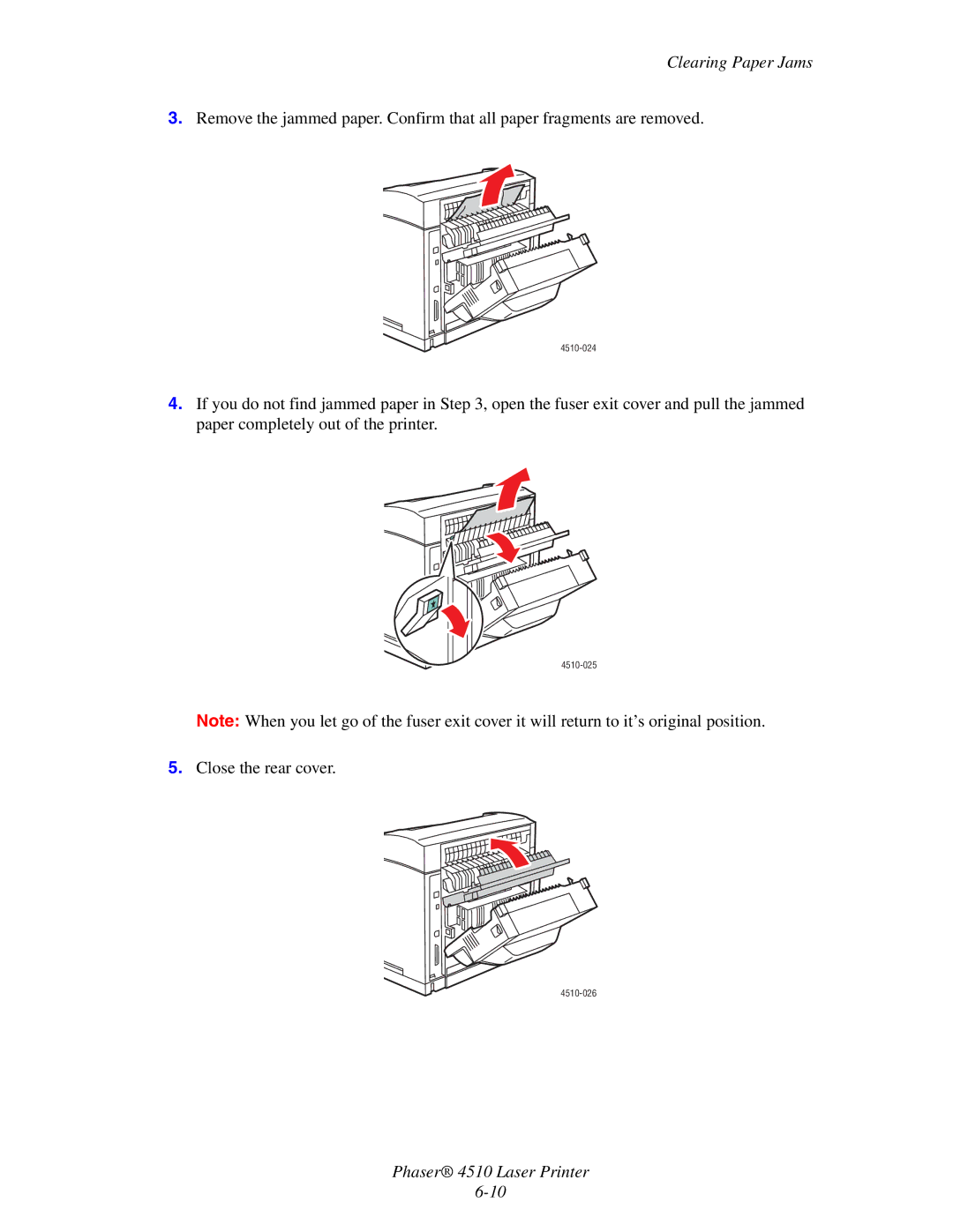 Xerox manual 4510-024 