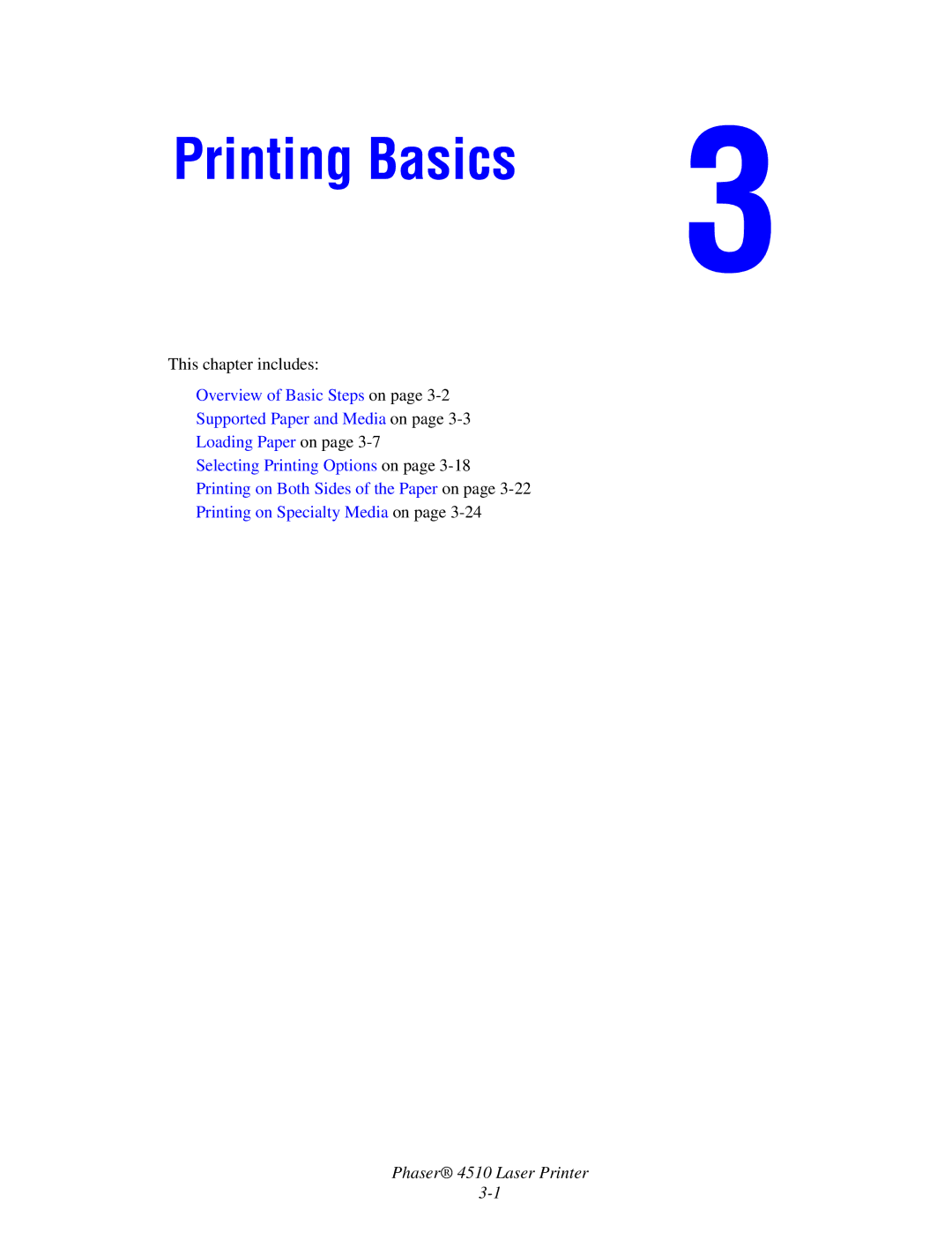 Xerox 4510 manual Printing Basics 