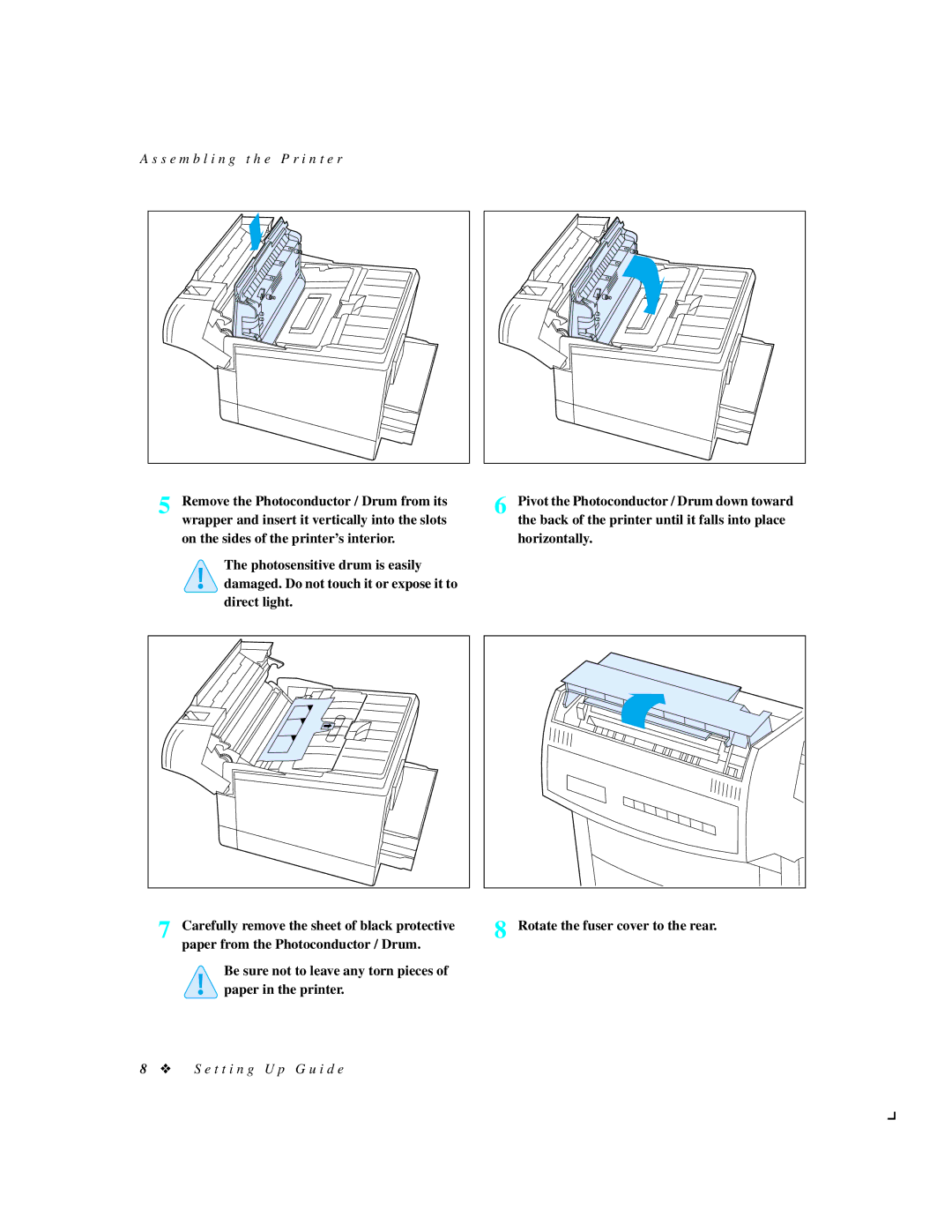 Xerox 4512N manual S e m b l i n g t h e P r i n t e r 