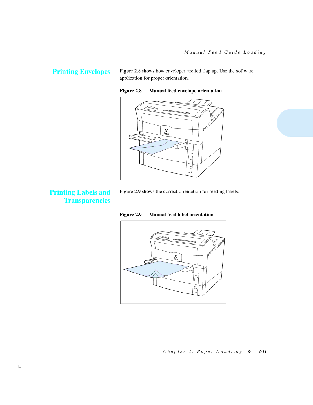 Xerox 4512N manual Printing Labels and Transparencies 