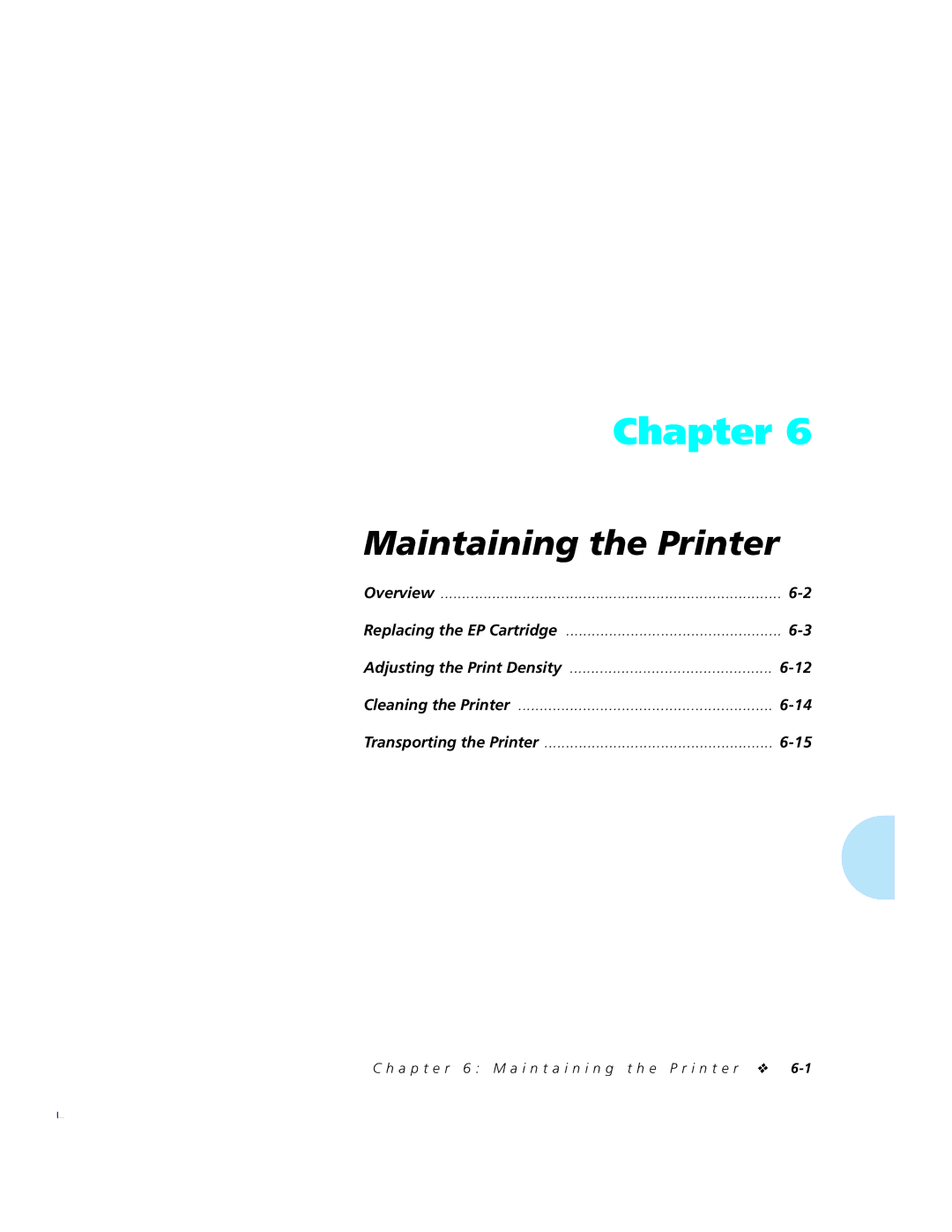 Xerox 4520mp manual Maintaining the Printer 