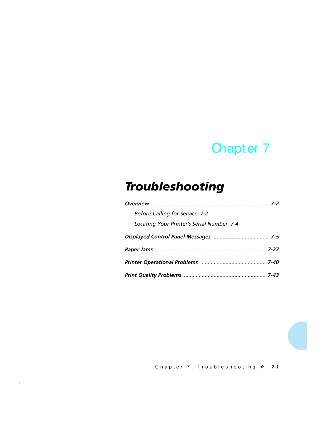 Xerox 4520mp manual Troubleshooting 