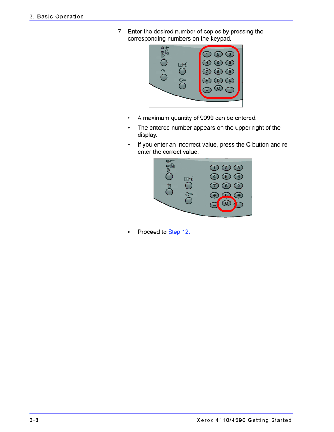 Xerox 4590, 4110 manual Basic Operation 