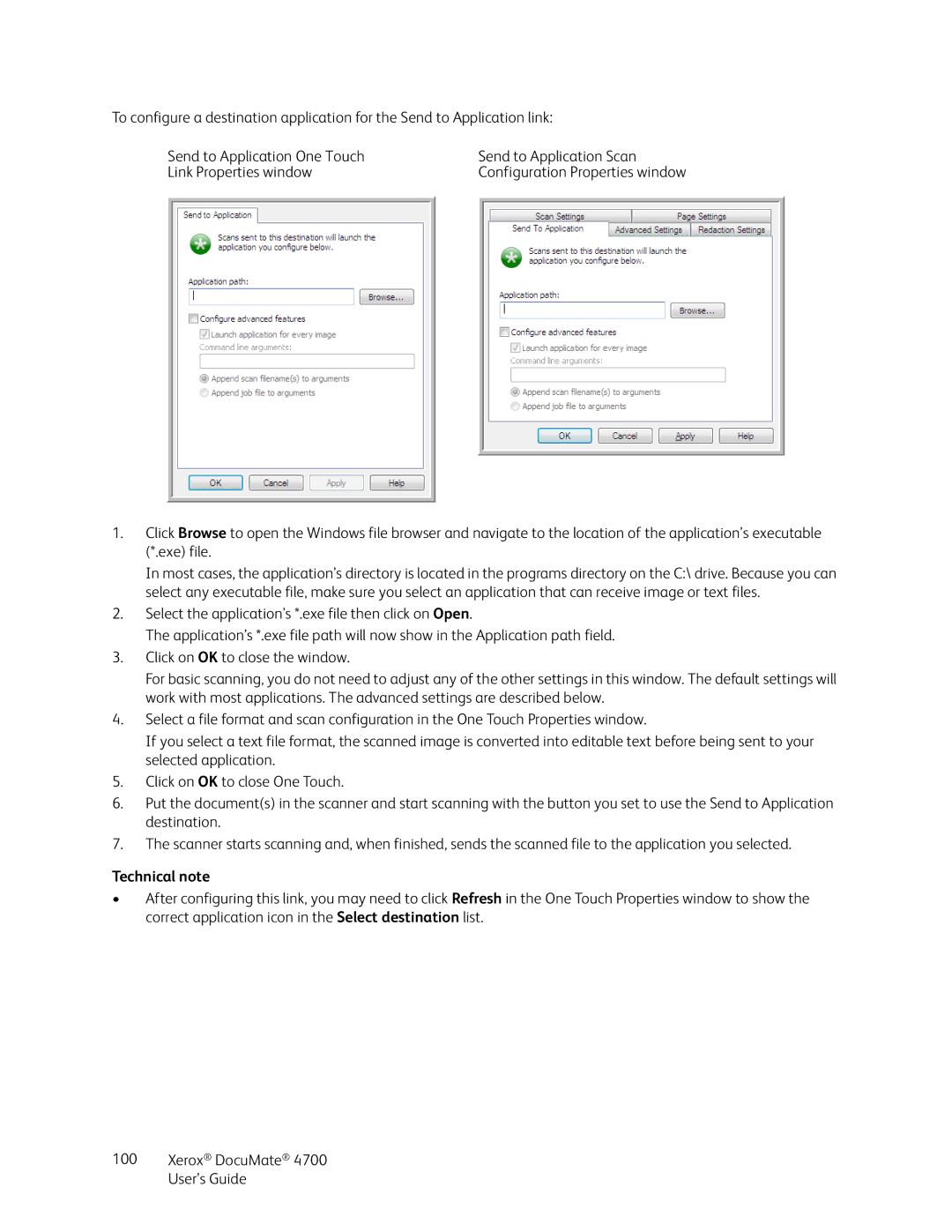 Xerox 4700 manual Configuration Properties window 