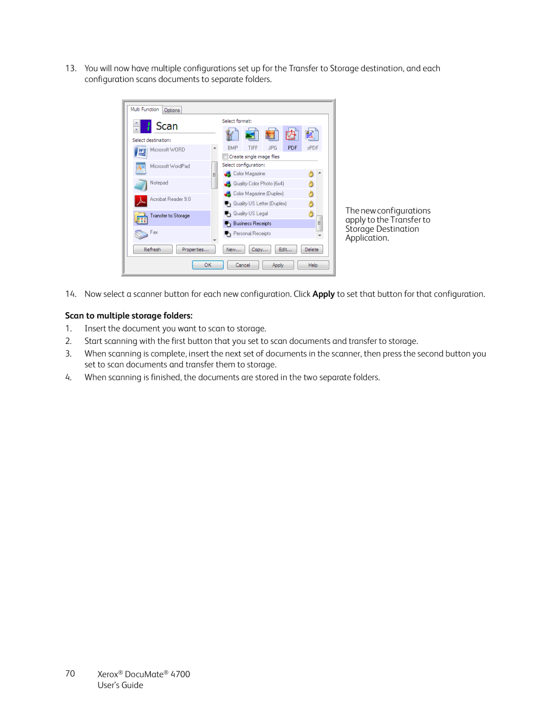 Xerox 4700 manual Scan to multiple storage folders 