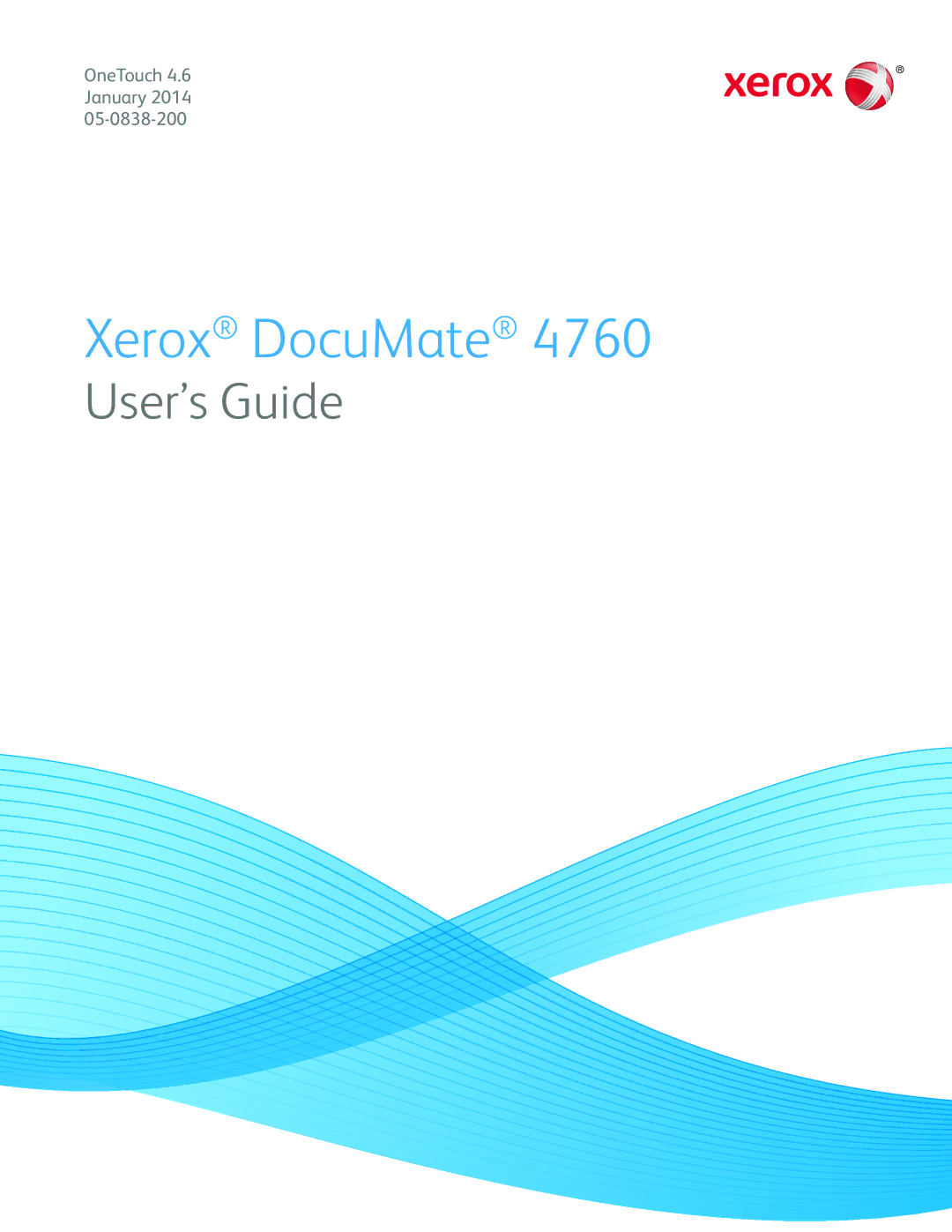 Xerox 4760 manual Xerox DocuMate 