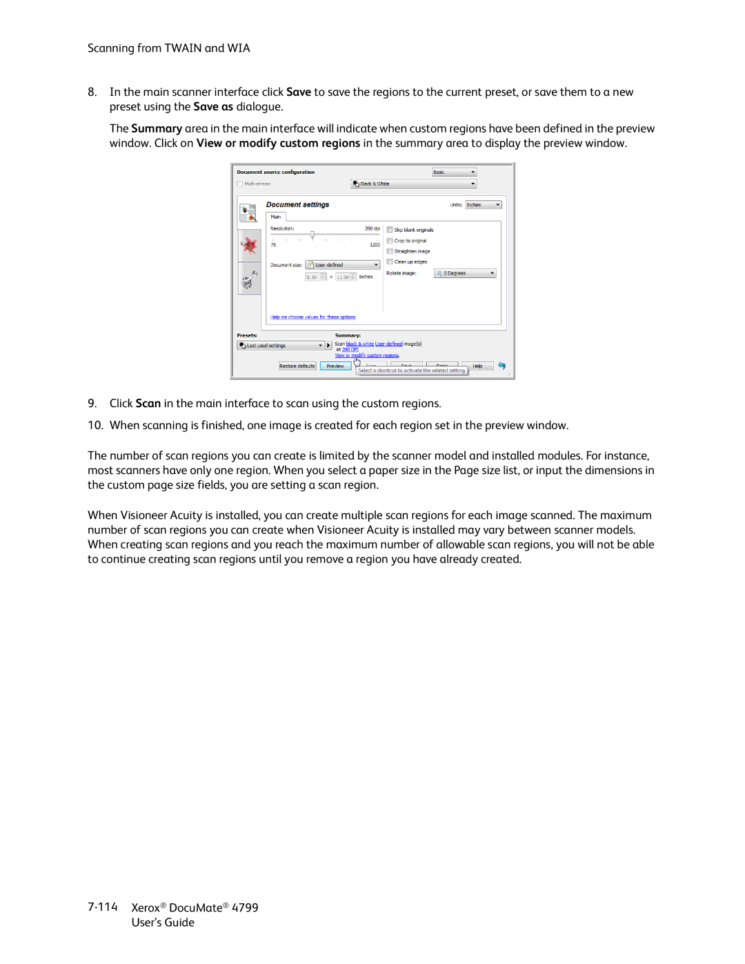 Xerox manual Xerox DocuMate 4799 User’s Guide 