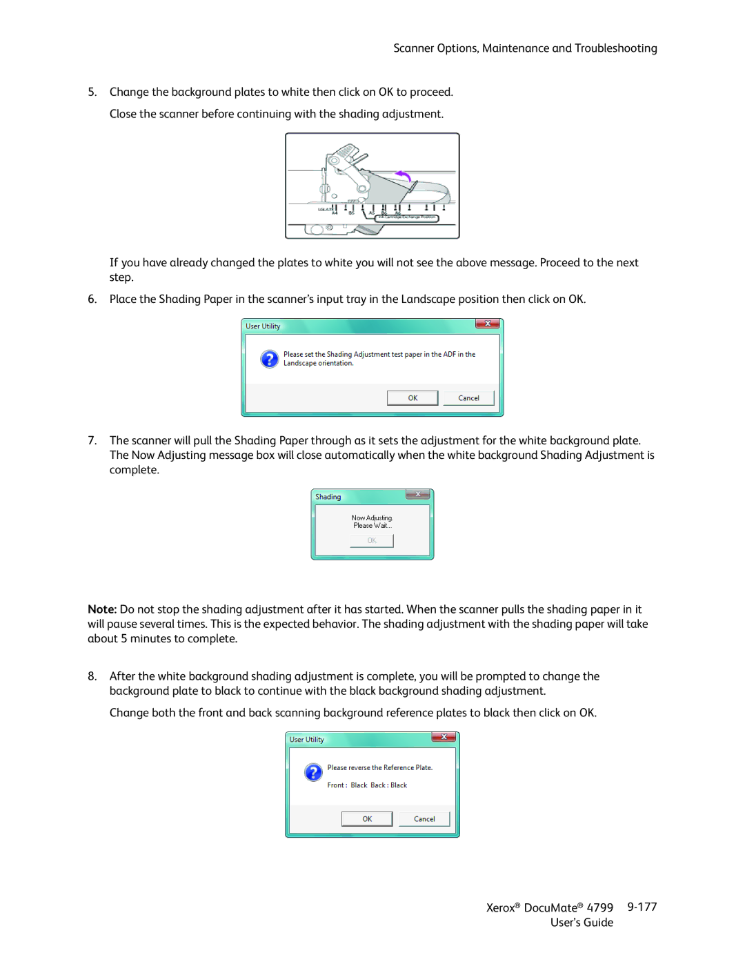 Xerox 4799 manual Scanner Options, Maintenance and Troubleshooting 