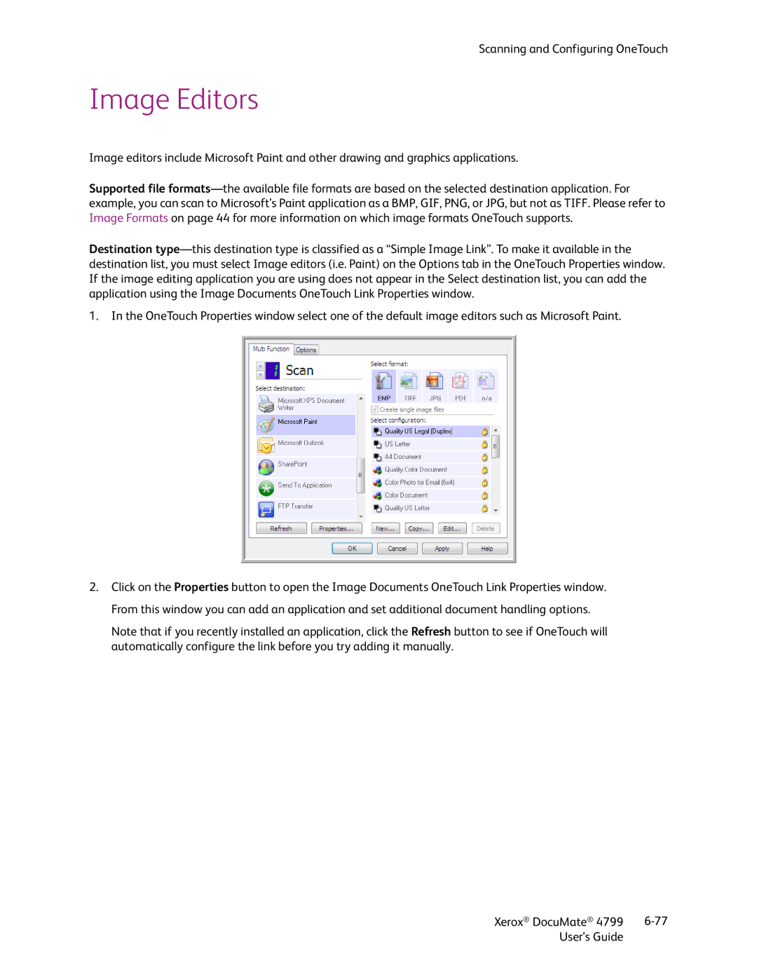 Xerox 4799 manual Image Editors 