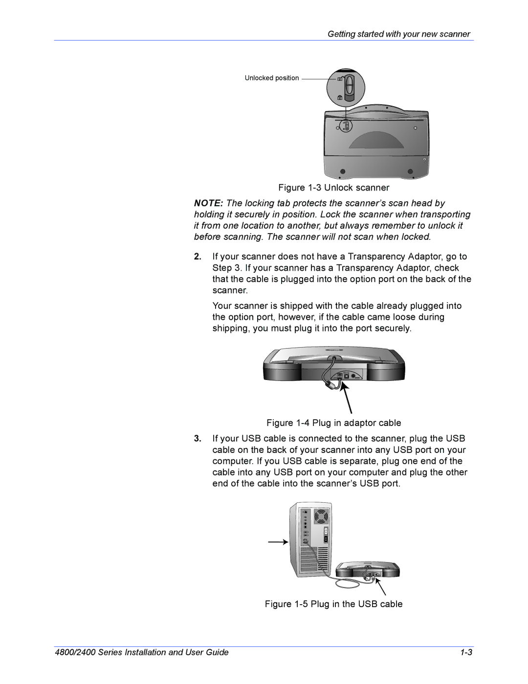 Xerox 2400, 4800 manual Plug in the USB cable 