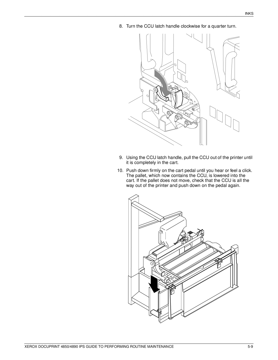 Xerox 4890 IPS manual Inks 