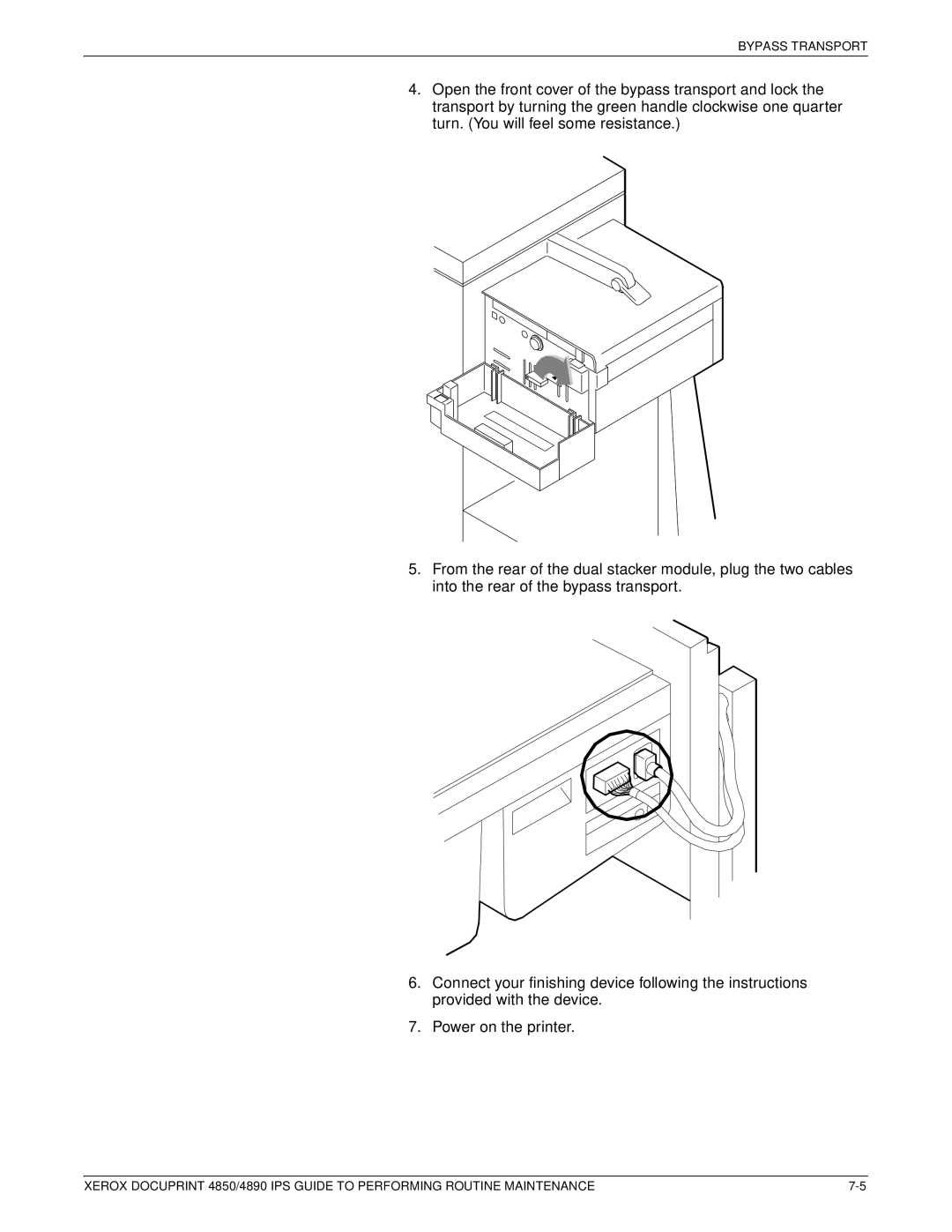 Xerox 4890 IPS manual Bypass Transport 