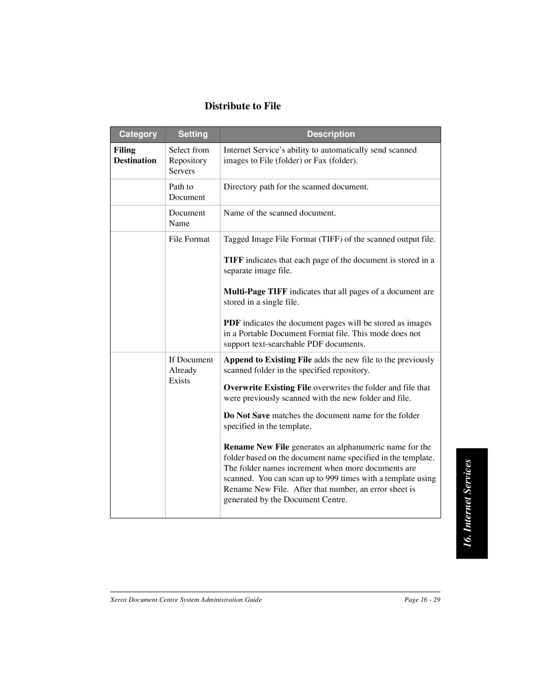 Xerox 480 ST, 490 ST manual Distribute to File, Filing, Destination 