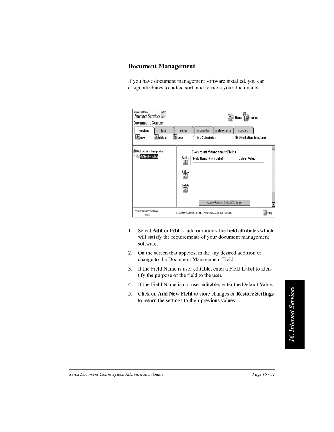 Xerox 480 ST, 490 ST manual Document Management 