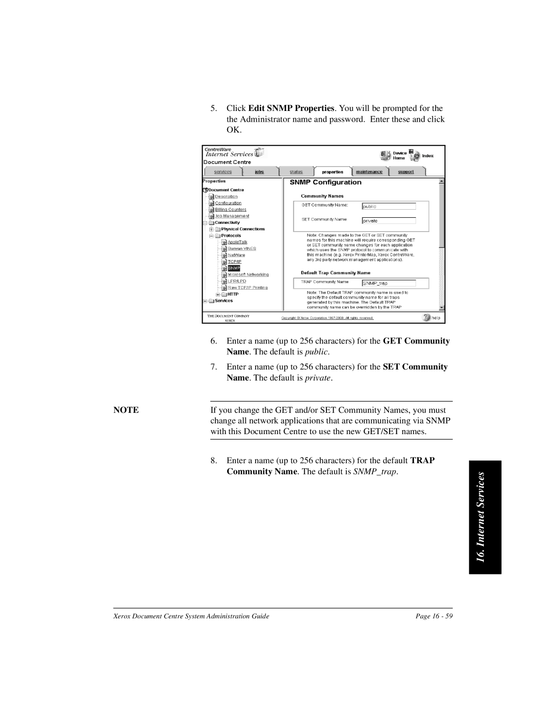 Xerox 480 ST, 490 ST manual Internet Services 