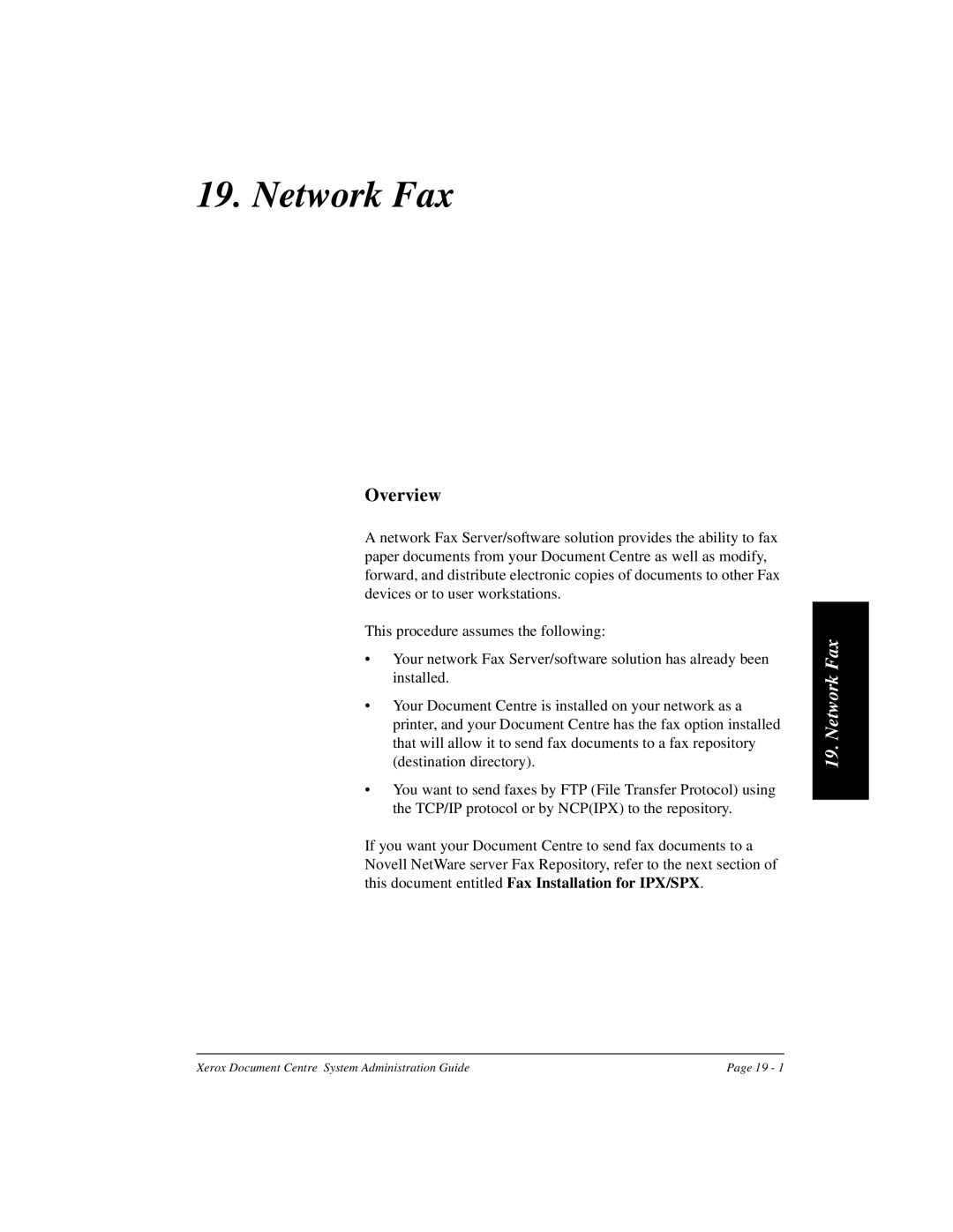 Xerox 480 ST, 490 ST manual Network Fax, Overview 