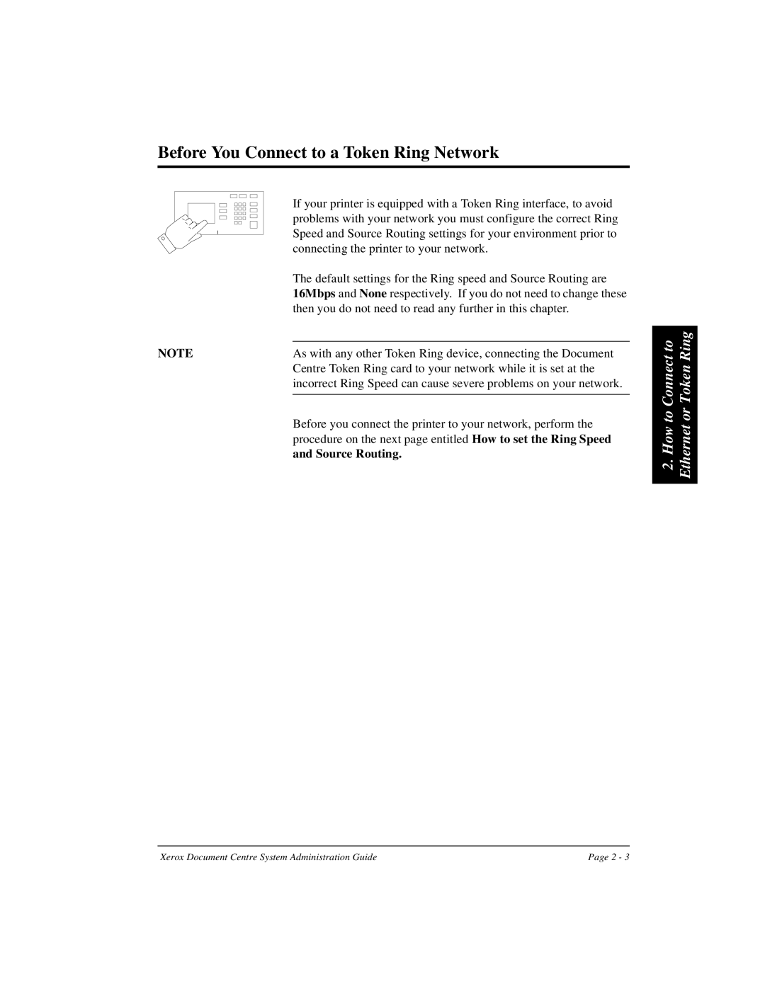 Xerox 480 ST, 490 ST manual Before You Connect to a Token Ring Network 