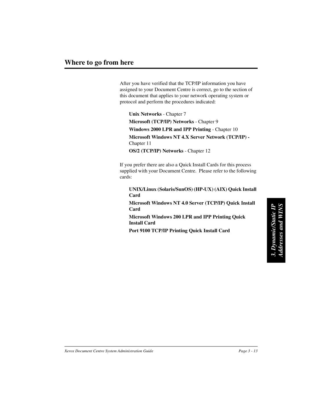 Xerox 480 ST, 490 ST manual Where to go from here, OS/2 TCP/IP Networks Chapter 