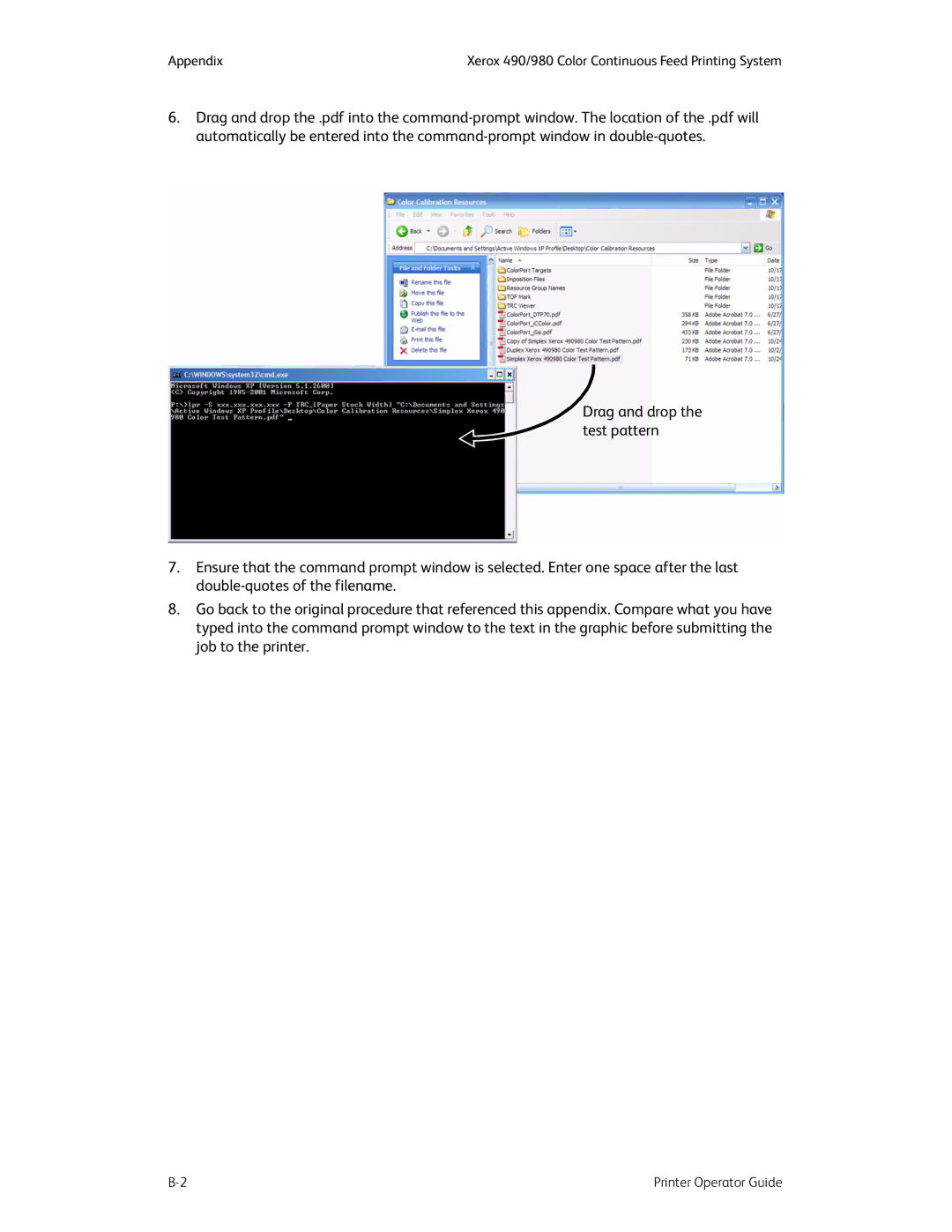 Xerox 490 manual Appendix 