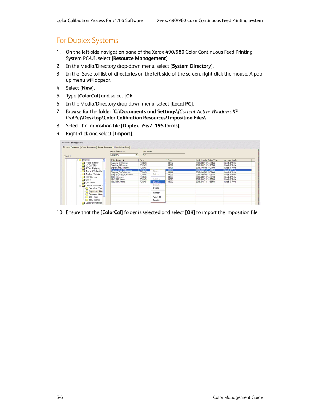 Xerox 490 manual For Duplex Systems 