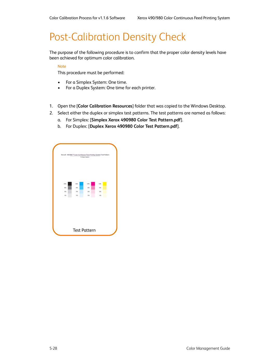 Xerox 490 manual Post-Calibration Density Check 