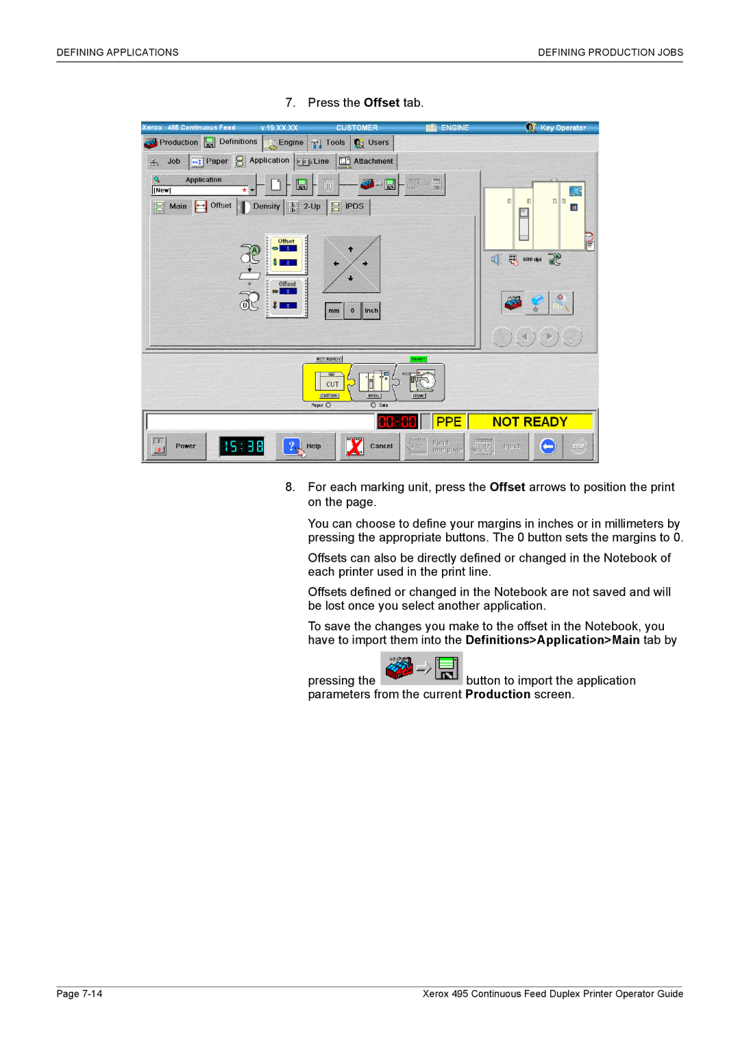 Xerox 495 manual Defining Applications Defining Production Jobs 