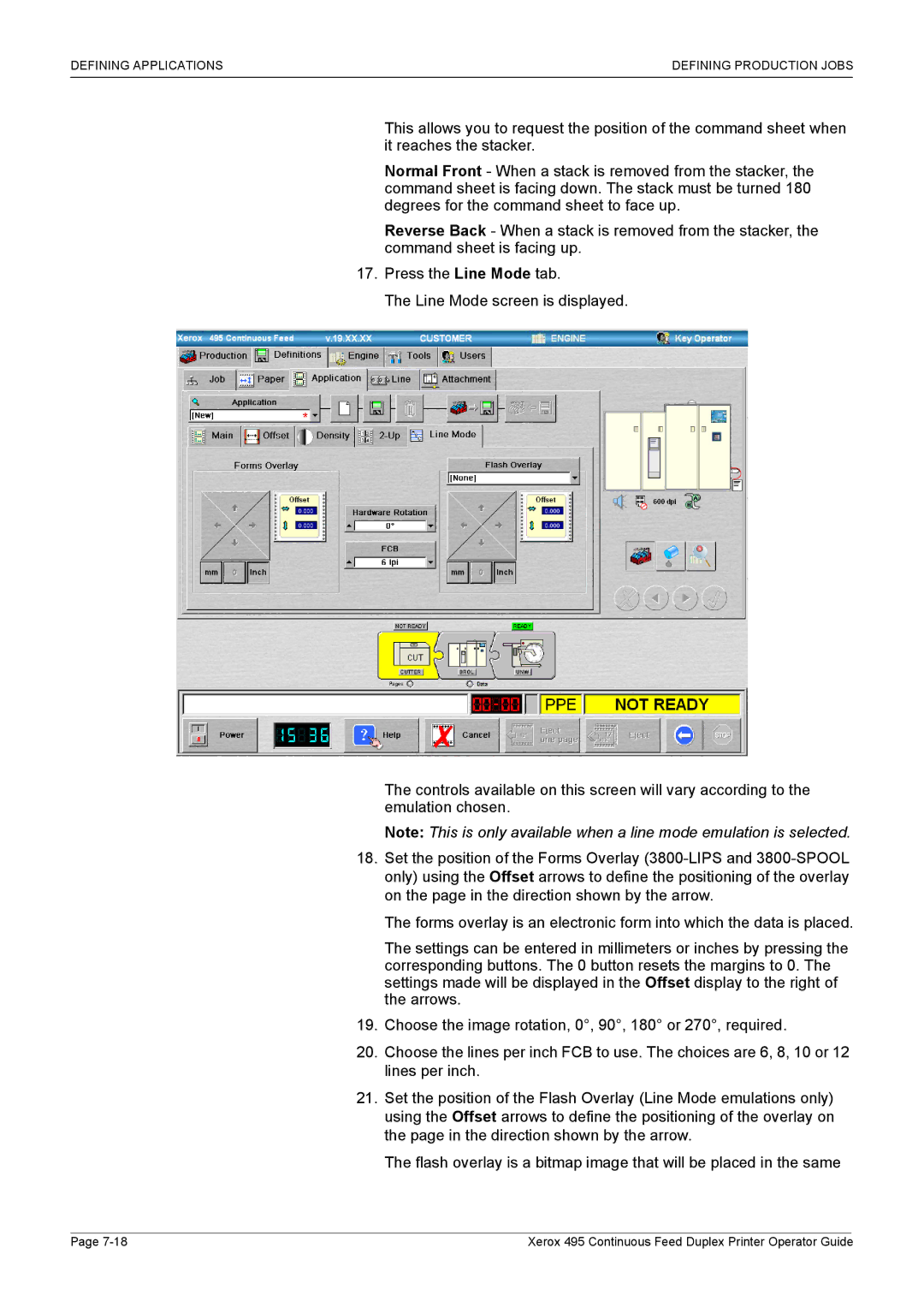 Xerox 495 manual Defining Applications Defining Production Jobs 