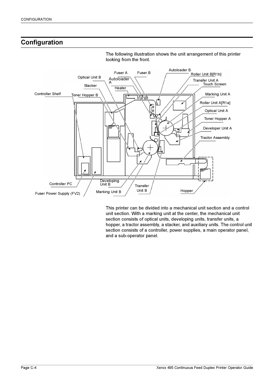 Xerox 495 manual Configuration, Autoloader 