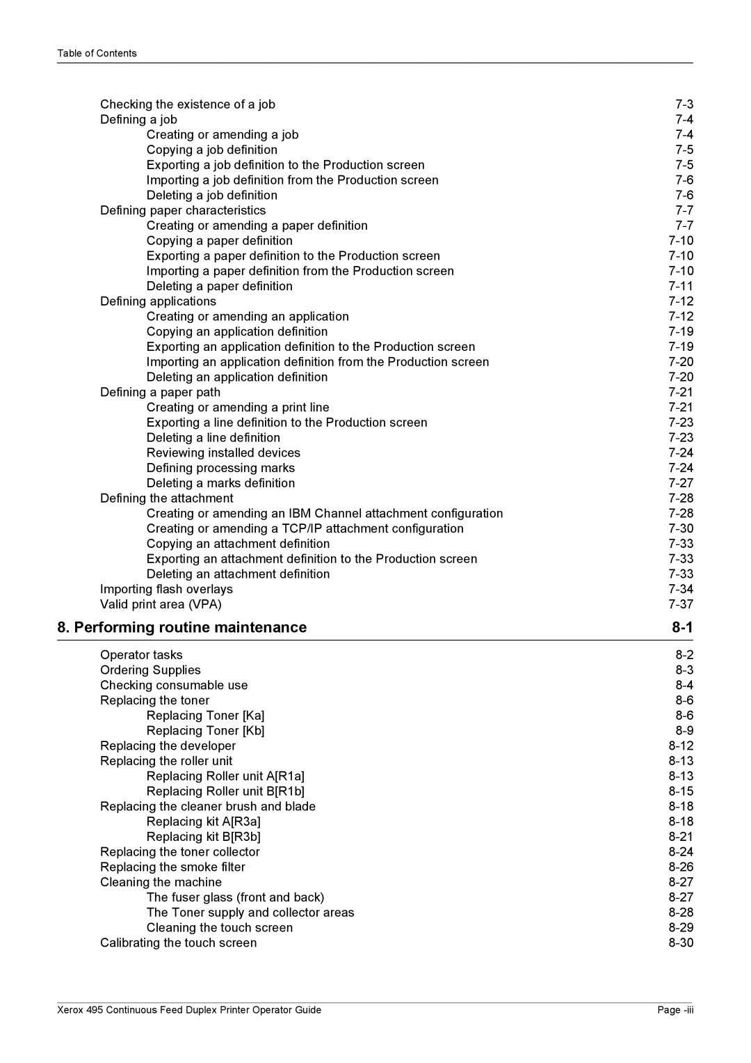 Xerox 495 manual Performing routine maintenance 