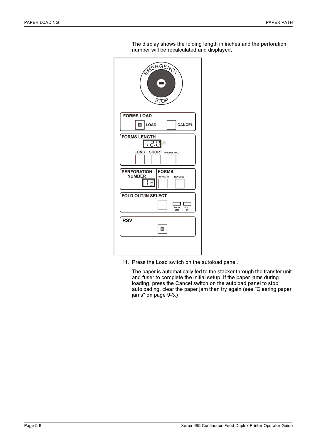 Xerox 495 manual Paper Loading Paper Path 