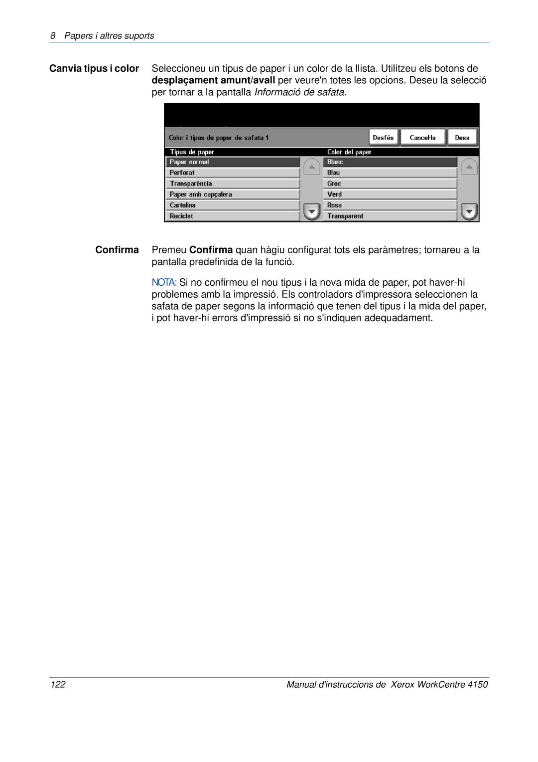 Xerox 5.0 24.03.06 manual Manual dinstruccions de Xerox WorkCentre 