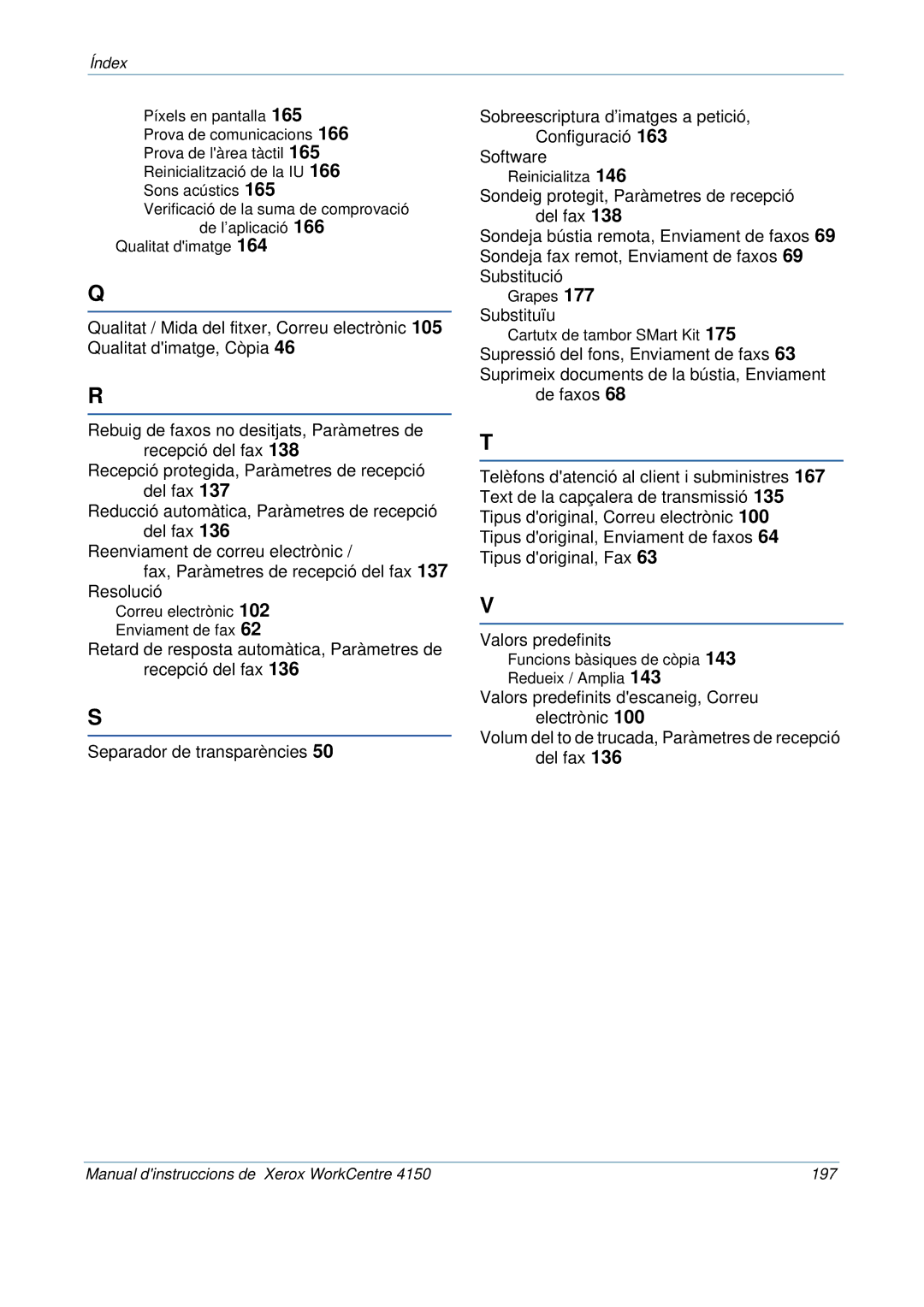 Xerox 5.0 24.03.06 manual Substituïu 