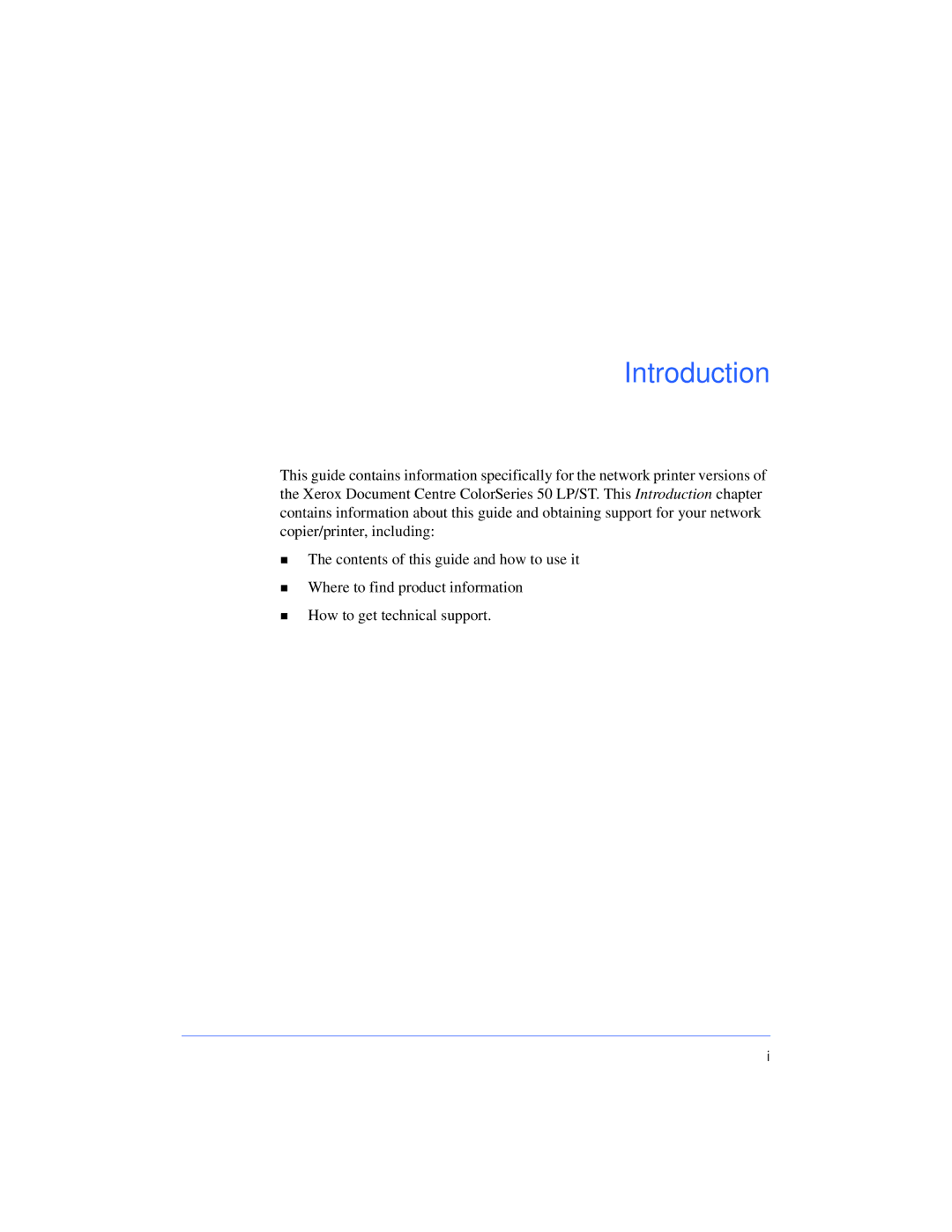 Xerox 50 LP/ST manual Introduction 