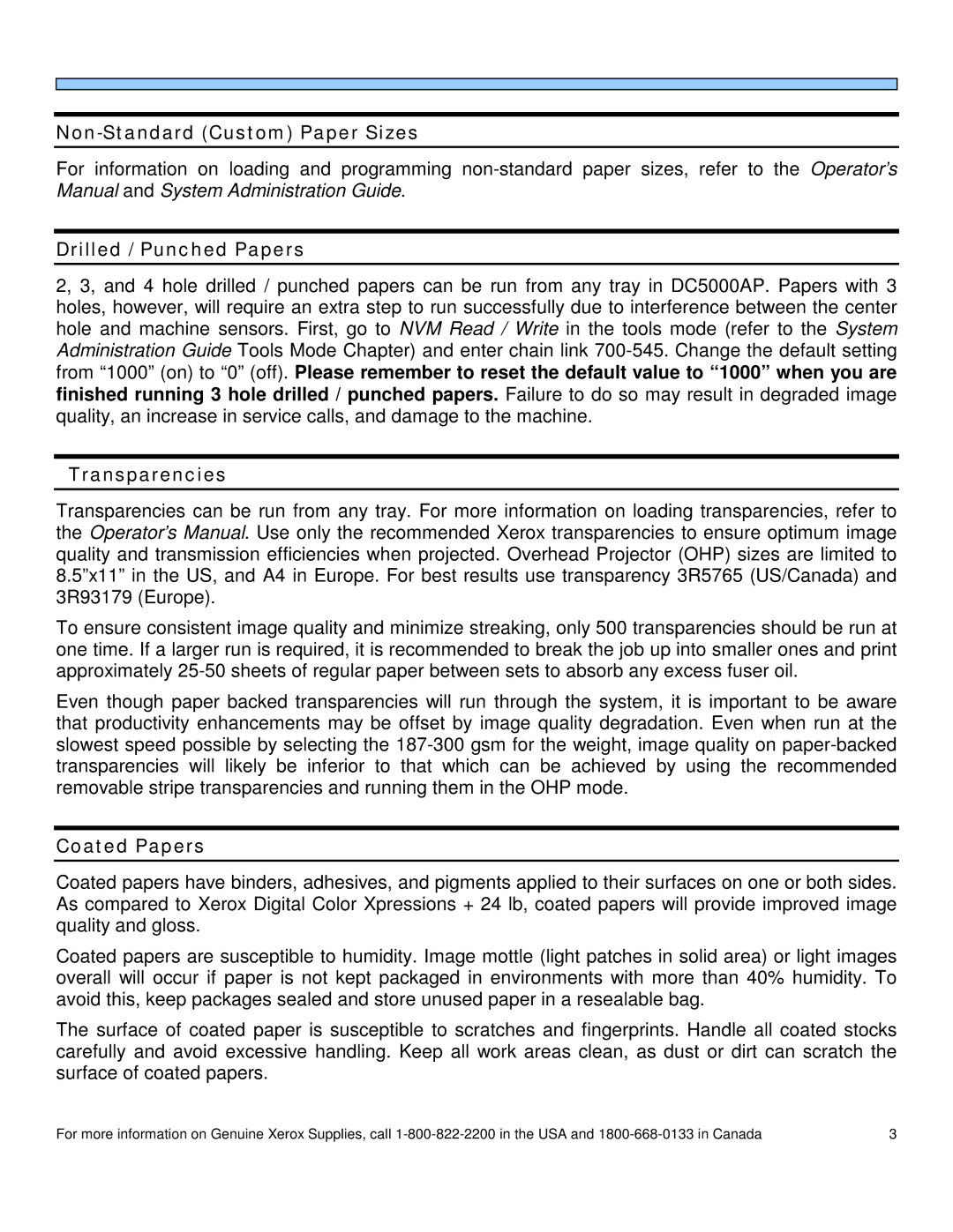 Xerox 5000AP manual 