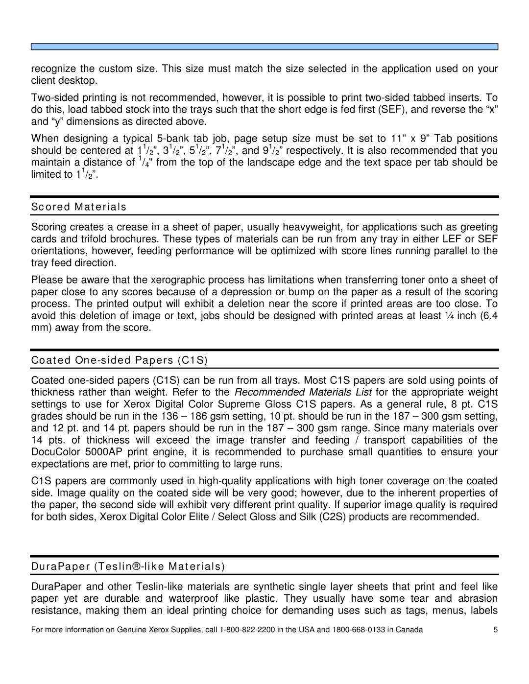 Xerox 5000AP manual 