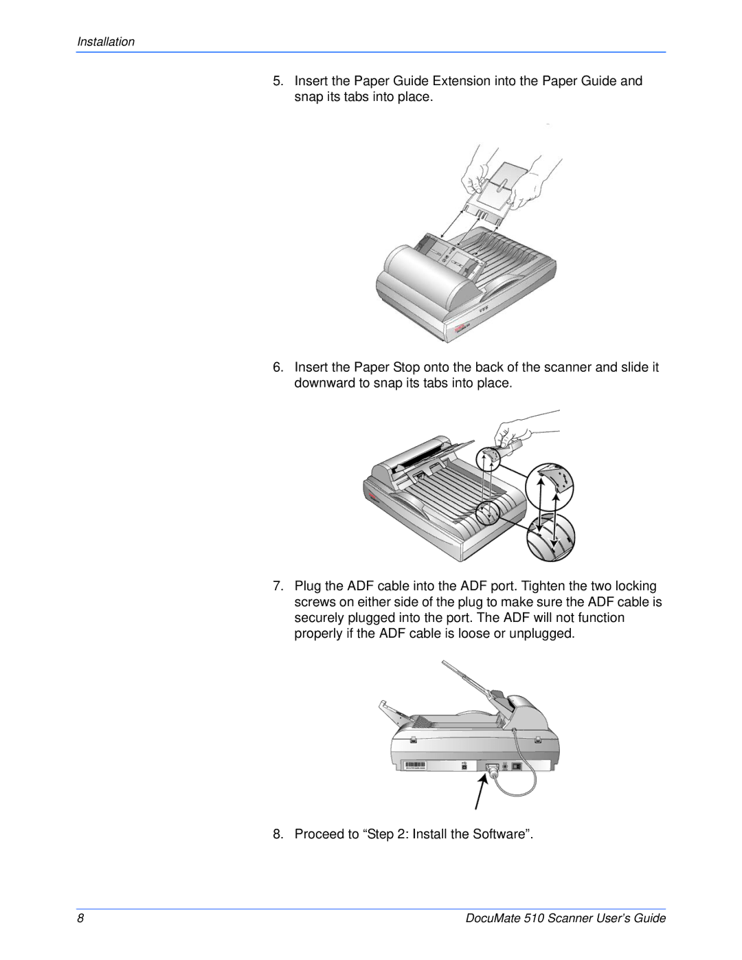 Xerox 510 manual Installation 